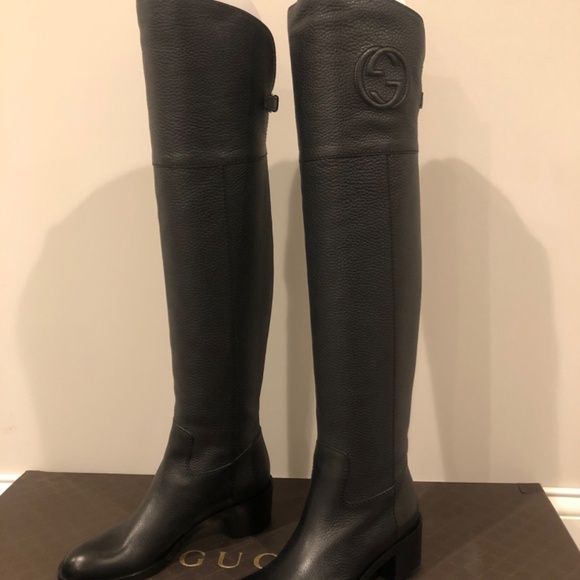 Authentic Vintage Gucci Over the Knee Boots 38 - Picture 4 of 13
